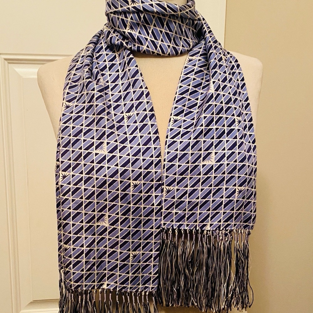 Blue Silk Scarf